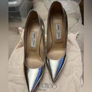 Jimmy Choo Silver Pumps